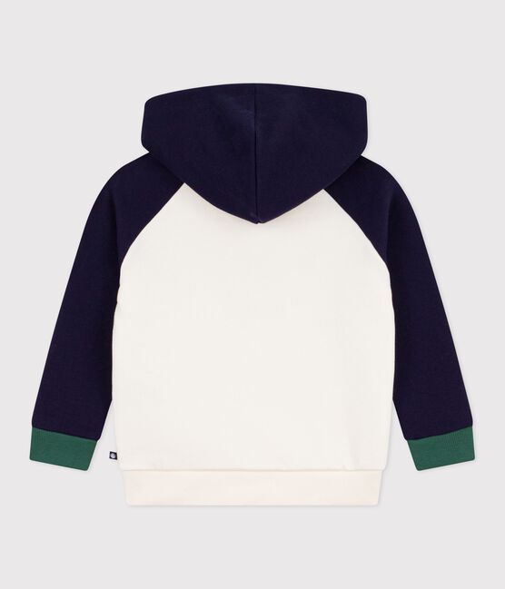 Kinder-Sweatshirt aus gemusterter Baumwolle MILK/ MULTICO