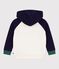 Kinder-Sweatshirt aus gemusterter Baumwolle MILK/ MULTICO