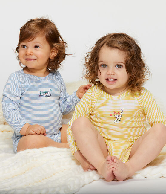 Set mit 5 langärmligen Baby-Bodys für Mädchen variante 1