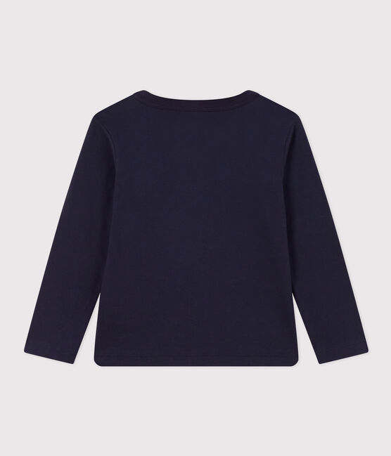 Langärmeliges T-Shirt aus Baumwolle für Kinder Mädchen/Jungen blau SMOKING