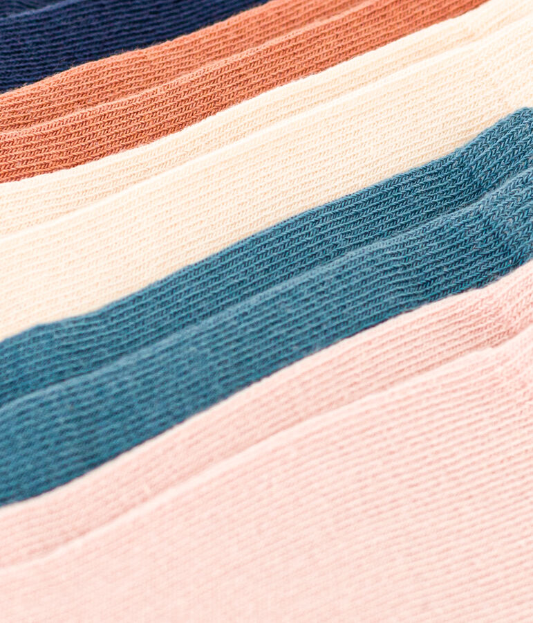 5er-Set einfarbige Kindersocken variante 2