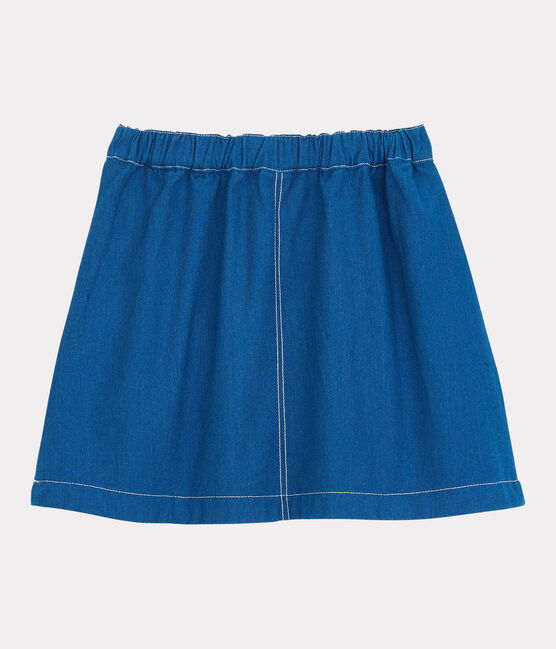 Kinderrock aus Serge für Mädchen blau MAJOR