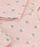Baby-Set aus bedrucktem Doppeljersey rosa SALINE/weiss MULTICO