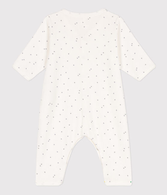 Baby-strampler aus Baumwolle weiss MARSHMALLOW/grau GRIS