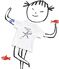 Serge Bloch T-Shirt für Kinder weiss ECUME