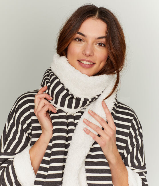 Wendbarer Damenschal schwarz CITY/beige COQUILLE