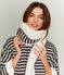 Wendbarer Damenschal schwarz CITY/beige COQUILLE