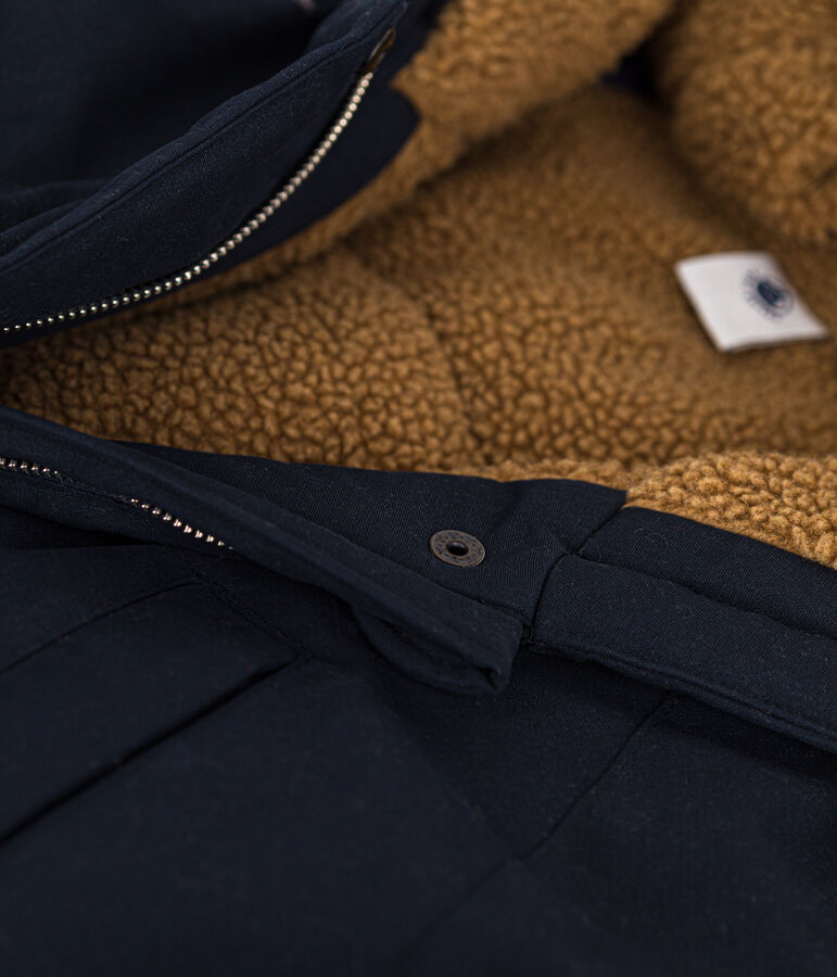 Damenparka mit Sherpafutter. blau SMOKING