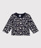 Baby-Cardigan aus gestepptem Doppeljersey mit Aufdruck blau SMOKING/ AVALANCHE