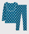 Snugfit-Kinderpyjama aus Bio-Baumwolle mit grafischem Print MALLARD/ ECUME