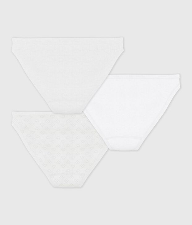 3er-Set Damen-Slips aus Baumwolle vielfarbig