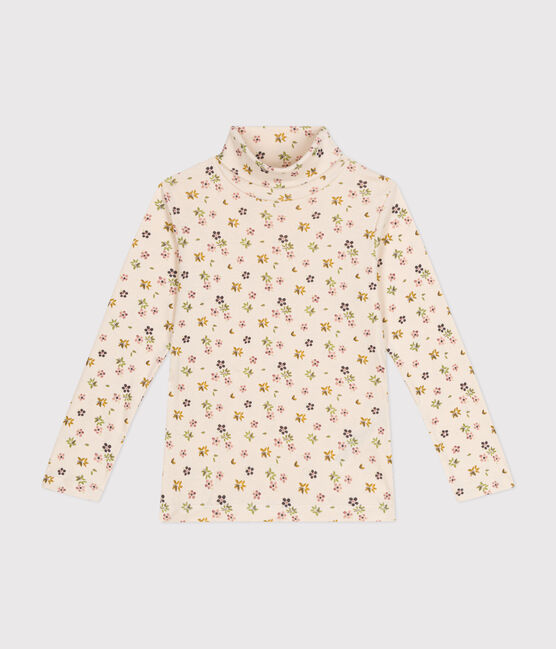 Kinder-Rollkragenshirt für Mädchen weiss AVALANCHE/ MULTICO