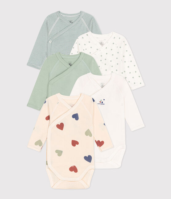 5er-Set langärmelige Baby-Bodys aus Baumwolle  variante 1