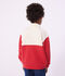 Kinder-Sweatshirt im Polo-Stil aus Baumwolle rot/rot