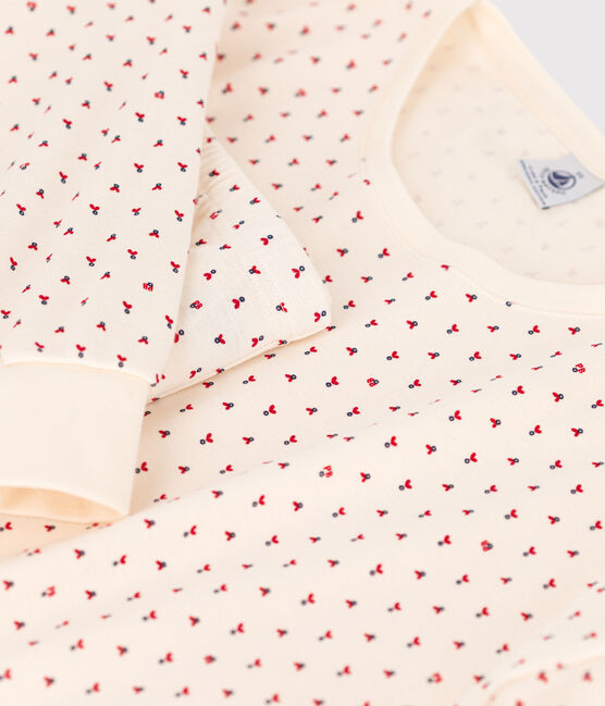 Pyjama aus Baumwolle für Damen weiss AVALANCHE/ MULTICO