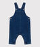Langbeinige Baby-Latzhose aus Jeansstoff mit Elastan.  blau DENIM MOYEN