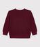 Kinder-Sweatshirt aus einfarbiger Baumwolle TRUFFE
