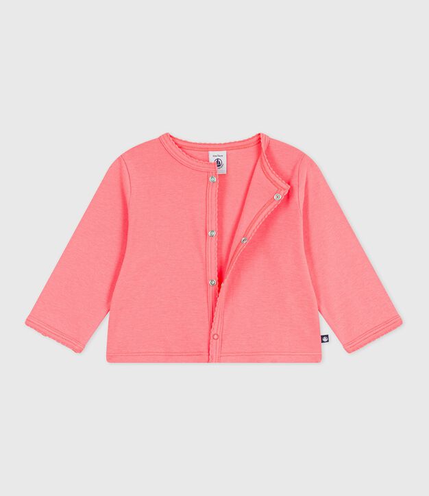 Baby-Cardigan aus einfarbiger Baumwolle FLAMAND