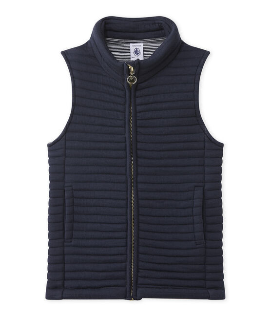 Ärmellose Kinderjacke blau SMOKING