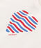 Kurzärmeliges Baby-T-Shirt aus einfarbiger Baumwolle weiss MARSHMALLOW/weiss MULTICO