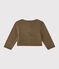 Baby-Mädchen-Bolero aus Jersey braun SHITAKE