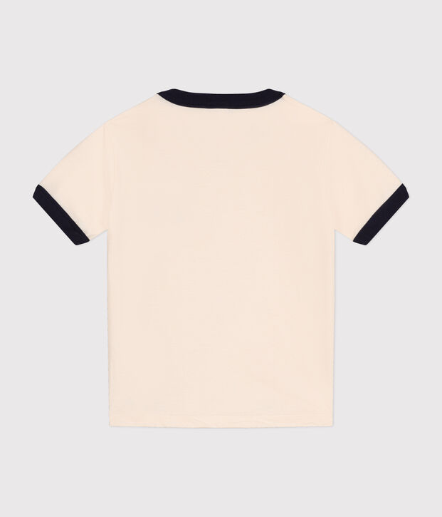 T-Shirt aus Jersey Kinder/Jungen naturfarben