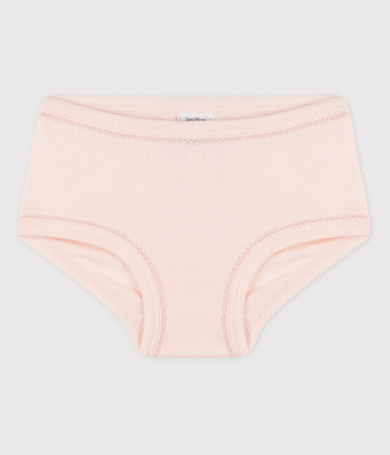 3er-Set Slips aus Bio-Baumwolle und Elastan für Mädchen rosa FLEUR CN