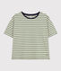 Damen-T-Shirt Le Boxy aus gestreifter Baumwolle