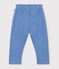 Baby-Jogginghose aus einfarbiger Baumwolle blau