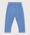 Baby-Jogginghose aus einfarbiger Baumwolle blau