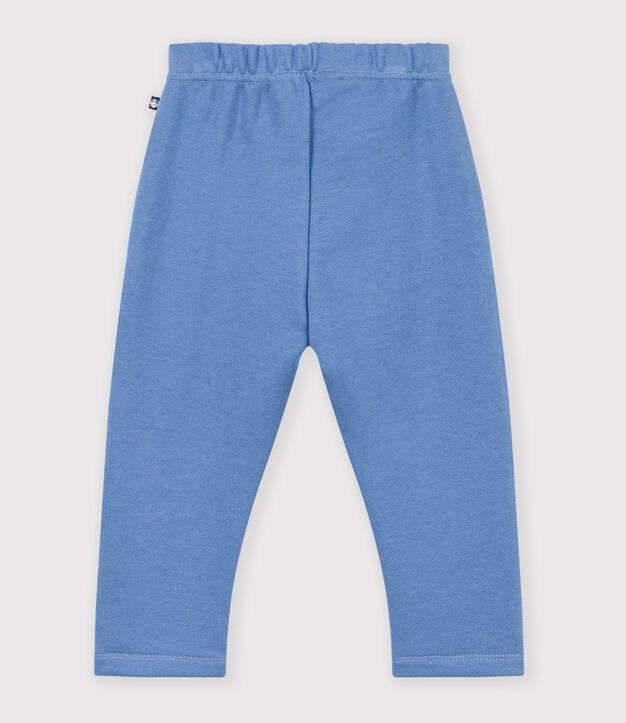 Baby-Jogginghose aus einfarbiger Baumwolle blau