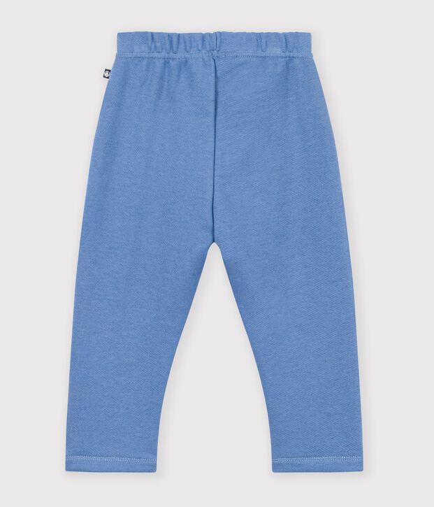 Baby-Jogginghose aus einfarbiger Baumwolle blau