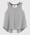 Sport-Tanktop für Mädchen grau SUBWAY CHINE