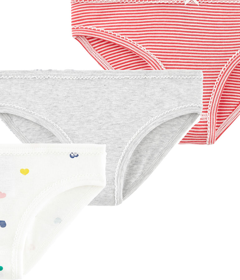 3er-Set Unterhosen f&uuml;r kleine M&auml;dchen vielfarbig