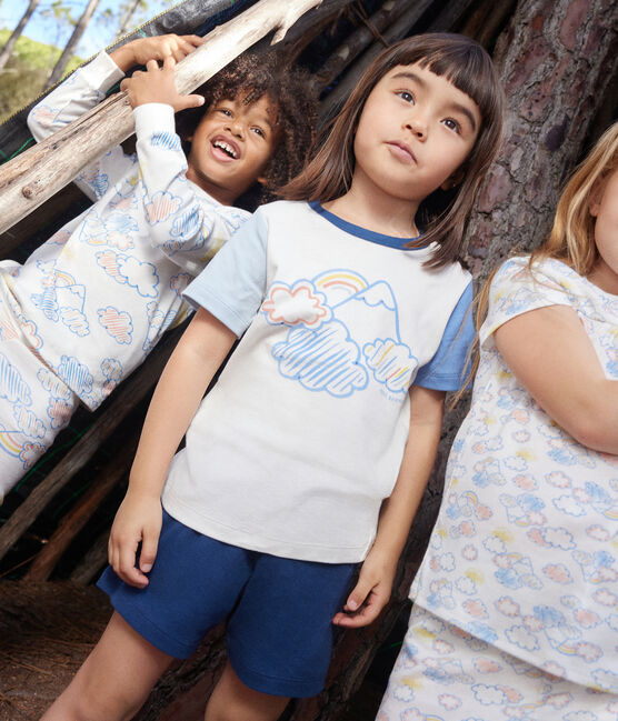 Kurzer, unifarbener Kinderpyjama aus Baumwolle INCOGNITO/ MULTICO