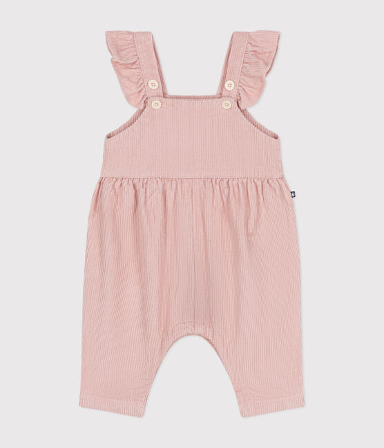 Baby-Latzhose aus Cord rosa SALINE