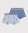 Set Kinder-Boxershorts aus bedruckter Baumwolle vielfarbig
