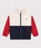 Kinder-Regenjacke mit abnehmbarer Kapuze weiss AVALANCHE/ MULTICO
