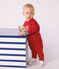 Baby-Sweatshirt aus Baumwolle mit Motiv rot