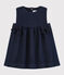 Ärmelloses Baby-Kleid für Mädchen blau JEANS