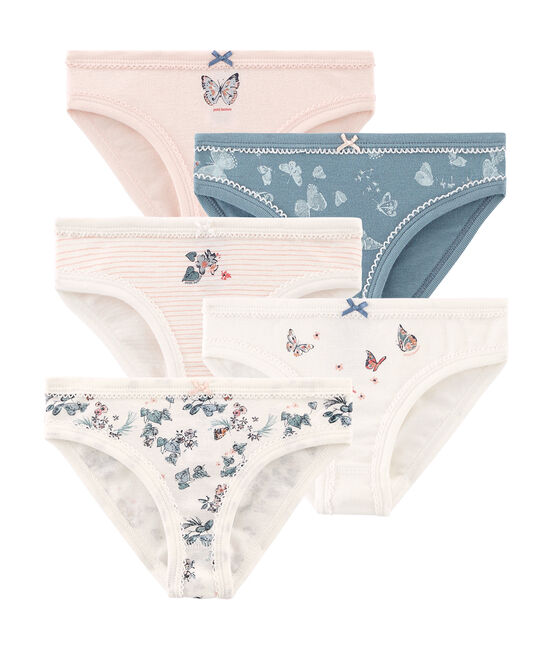 5er-Set Unterhosen aus Baumwolle für kleine Mädchen variante 1