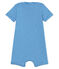 Baby-kurzoverall in ringelstreifenmuster jungen blau RIYADH/weiss MARSHMALLOW
