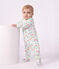 Strampler aus Molton mit Pilzmotiven weiss/vielfarbig
