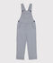 Kinderlatzhose aus gestreiftem Baumwollcanvas für Mädchen blau MEDIEVAL/weiss MARSHMALLOW