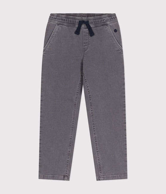 Umweltfreundliche Kinderhose in Regular-Fit-Passform aus Denim für Jungen grau GRIS DELAVE