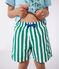 Kinder-Badeshorts mit Streifen grün MARSHMALLOW/ JARDIN