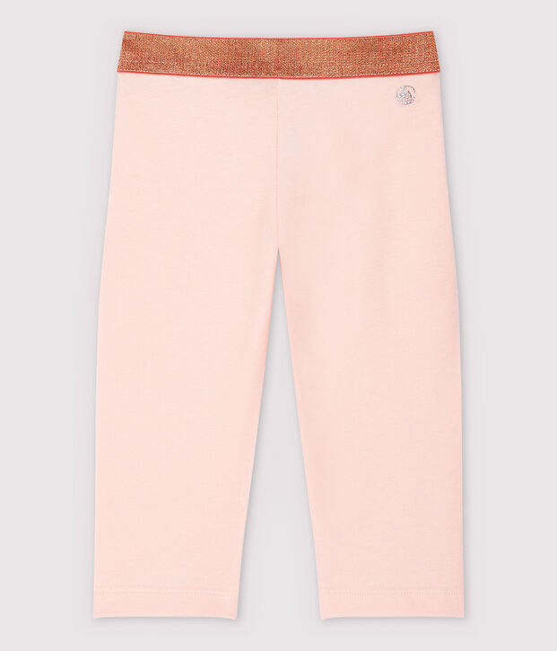 Kurze Kinder-Leggings aus Jersey mit Lycra f&uuml;r M&auml;dchen rosa