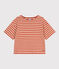Streifenshirt aus Baumwolle für Damen beige VINTAGE/rot HARISSA