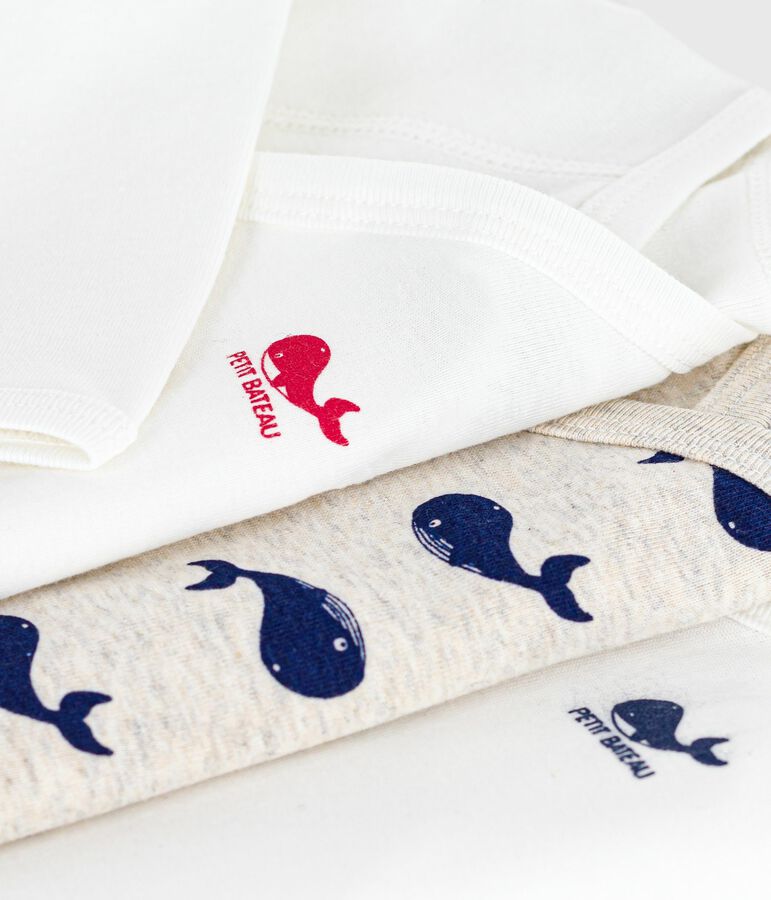 Set lang&auml;rmeliger Wickelbodys aus bedruckter Baumwolle vielfarbig