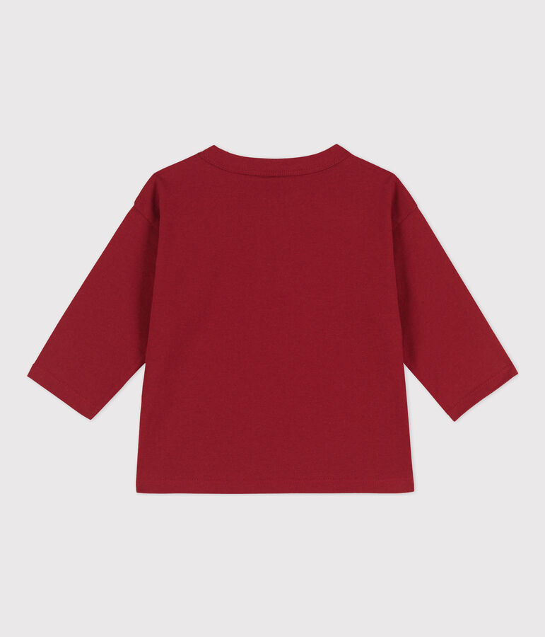 Lang&auml;rmeliges Baby-T-Shirt aus Baumwolle rot
